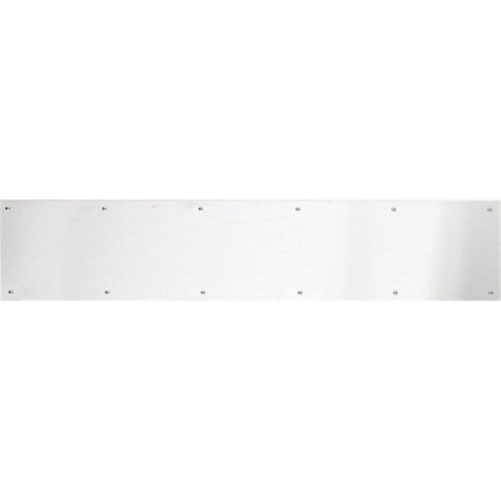 Brass Accents 8 in. x 28 in. Kick Plate Satin Stainless Steel Screw Mount A09-P0828-630